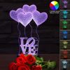 3D Kids Night Light Lamp W/Remote Touch----– Safe, Fun & Sleep‑Boosting--Led Table Night Light - Perfect Gift For Women