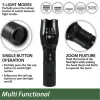 Tk120 Professional Led Flashlight Kit With Batteries & Charger